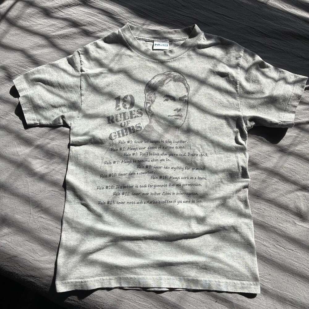 Vintage NCIS 10 Rules of Gibbs Graphic Tee